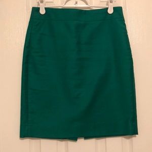 Kelly Green J Crew No. 2 Pencil Skirt 0P